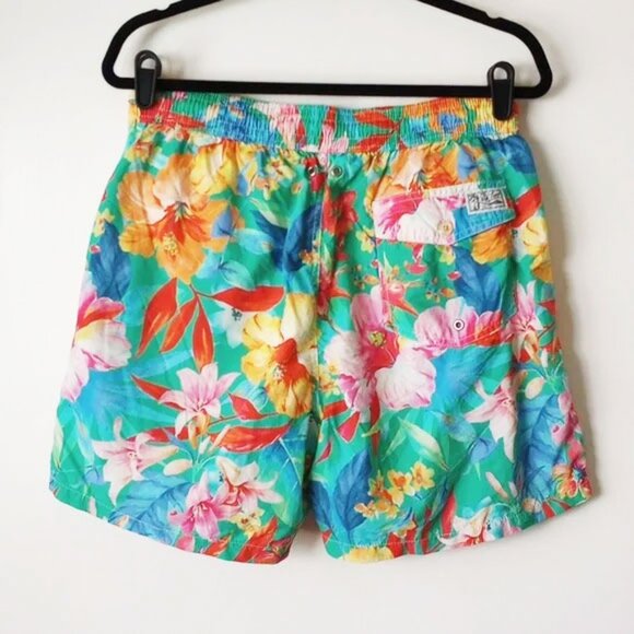 Polo Ralph Lauren Swim Trunks Shorts L Tropical Floral - Picture 2 of 8